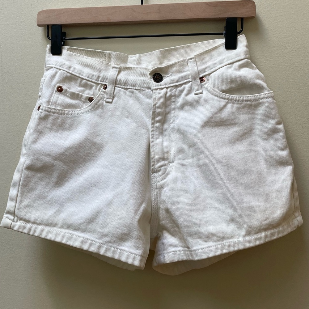Vintage Jordache White Denim Shorts